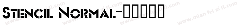 Stencil Normal字体转换
